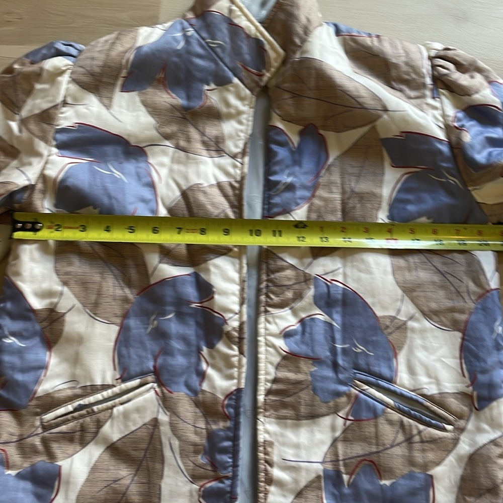 OOAK vintage floral Huba printed puff sleeve jacket - Picture 8 of 11
